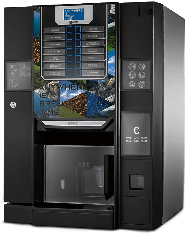 Necta Brio Up kávéautomata, forróital automata