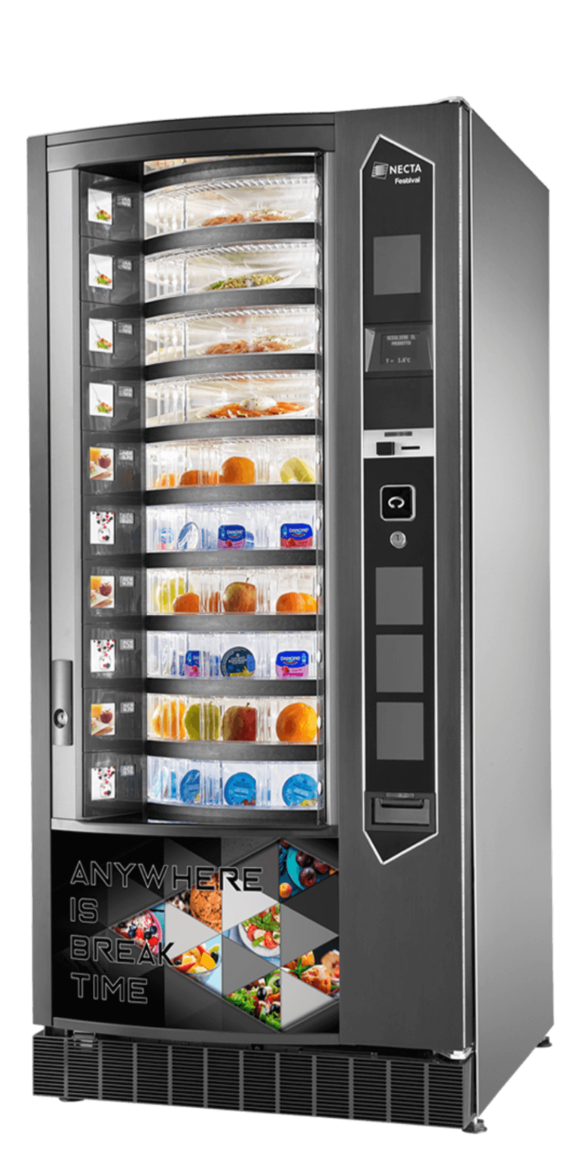 Necta Festival egészséges snackautomata, szendvicsautomata, vending automata